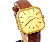 Helvetia FEF 6665 Handaufzug Herren Armbanduhr Vergoldet Swiss Made um 1980