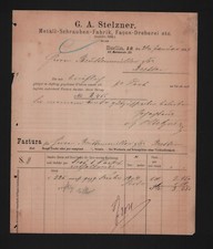 BERLIN, Rechnung 1889, G. A