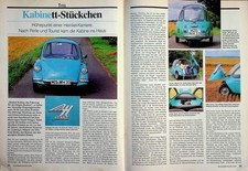 Oldtimer Praxis 1340) Heinkel Kabine mit 10PS Restaurierung - ein interessanter