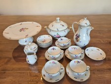 Hutschenreuther Dresden Moritzburg Muster Service 22 Teilig + 3 Deckel Blumen