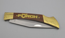Förch Werbemesser/Klappmesser Messinggriff(Holz) Stainless Steel Germany