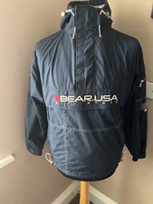 Vintage Bear USA Half Zip Hood