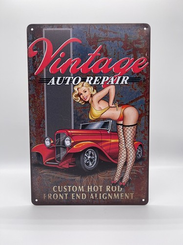 Blechschild auto repair - repair, hot