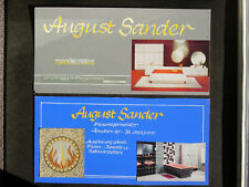 2 original Werbetafeln Werbung Grafik August Sander Willershausen, um 1960