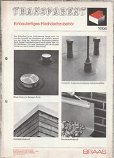 Braas & Co GmbH Frankfurt * Prospekt Transparent Flachdachzubehör * 1978