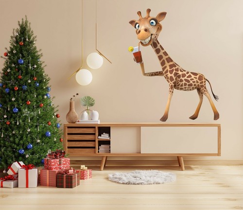 Giraffe getränk h944 - h944, tier