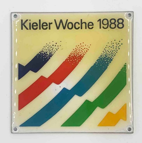 Plakette kieler woche - kieler, 1988