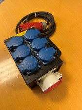 Stromverteiler 16A 400V 5p Ausgänge 6x Schuko 1x16A 400V  Indu-Electric 11100240