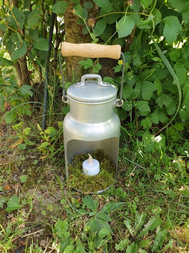 Vintage milchkanne deko offen - deko,