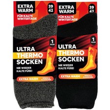 2 Paar ULTRA THERMO Socken Winter Dicke Socken Warm Vollfrottee Damen Herren