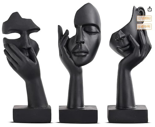 3er set figuren - figuren, kunstharz