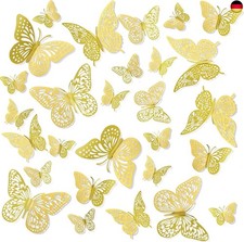 Gold Schmetterling Wand Deko