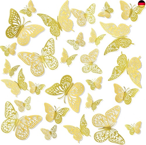 Gold schmetterling wand deko - wand,