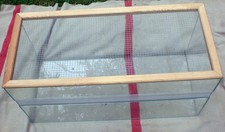 Terrarium 80x40x35 Glas Glasterrarium Frontbelüftung, Deckel