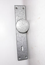 DDR Metall Türbeschlag Türgarnitur Knauf Türknauf Vintage NOS Türblende !