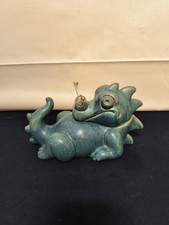 Vintage Keramik Öllampe Drache 