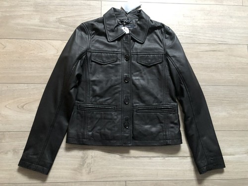 Schwarze damen lederjacke von - schwarze,