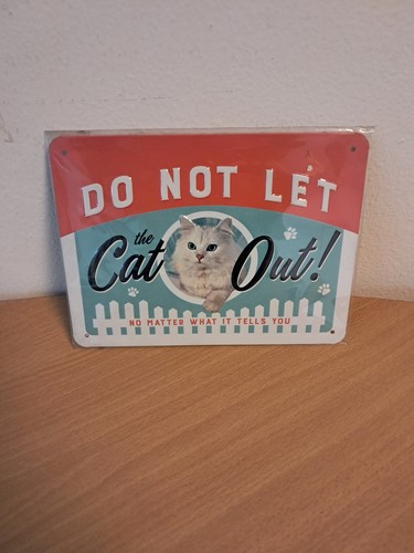 Blechschild ovp katze - blechschild, do