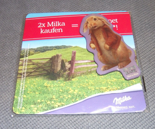 Milka werbemagnet peter hase - werbemagnet,