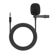 Lavalier Ansteck Mikrofon 3.5mm Clip-On microphone Phone Laptop Tablet 3.5m