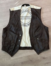 CAMEL Weste Leder braun Gr. M