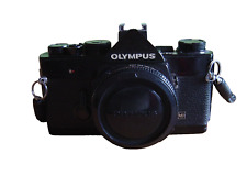 Olympus OM-1 Gehäuse Body schwarz, black, analoge Spiegelreflexkamera mit Deckel