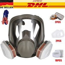 Staubmaske Gasmaske Lackiermaske Atemschutz Vollmasken mit Aktivkohle Filter