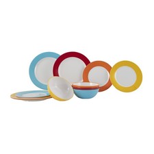 Gimex Colour Line Geschirrset, 12-teilig, Rainbow