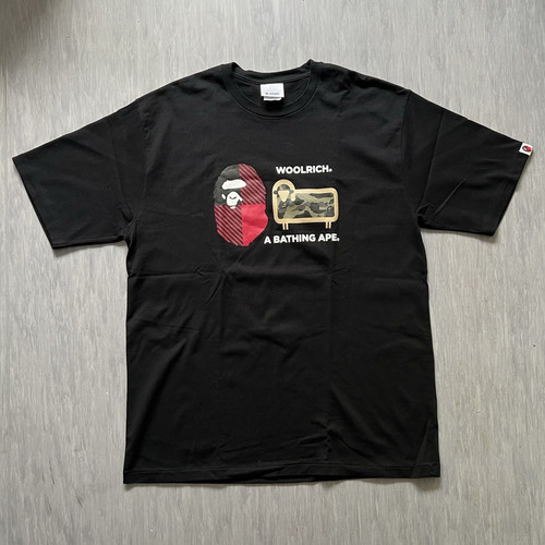 Bape woolrich tee - bape, x