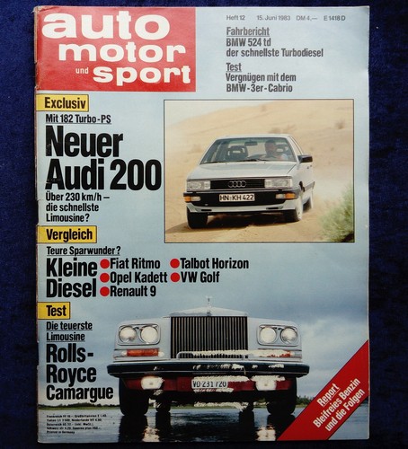 Auto motor sport ams 1983 - ams, 12/1983