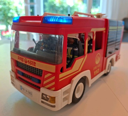 Playmobil feuerwehrauto mit - feuerwehrauto,