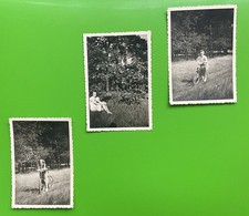 127/Konvolut  Lot 3 Fotos Frau Alte Mode  40-50er Natur Landschaft Format 8,8x6