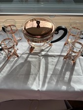 Bodum Teebereiter Chambord   + 4  Bodum Teegläser Chambord Kupfer