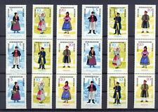 DDR die Zusammendrucke aus 1074-79 Trachten meist postfrisch komplett (ws205)