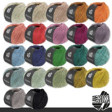 Lana Grossa 50 g Diversa Wolle Baumwoll-Mischgarn Mélange Stricken 22 Farben