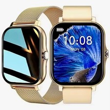 Smartwatch Damen mit Telefonfunktion Armbanduhr für Apple iPhone Samsung Xiaomi