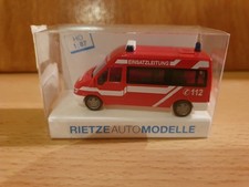Rietze 51060 Ford Transit Kastenwagen Einsatzleitung Feuerwehr