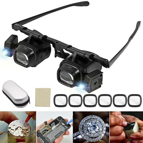 Lupenbrille mit led licht - lupenbrille,