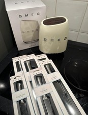 Messerhalter + 6 Messer Smeg 