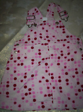 Allerliebster gepunkteter "H&M" Latz-Rock, rosa-rot, neuw. Gr.74