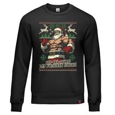 Pullover XMAS  Weihnachten Hold my Protein Shake GYM Bodybuilding #45551