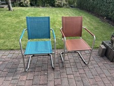 2 Gebrauchte Stühle Niehoff Garden, Swingstuhl, Guter Zustand, 1x rot, 1x blau