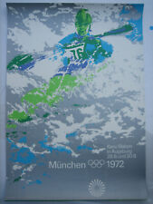 Poster Plakat - Kanu DIN A1 - Olympiade 1972 München - Otl Aicher
