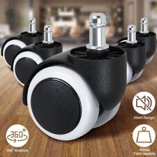 5 Bürostuhlrollen -11mm Hartbodenrollen Drehstuhlrollen Leise Stuhlrollen Ersatz