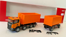 Herpa 1:87 309950 Scania CG 17 8x4 Abrollmulden-Hängerzug - TOP + OVP A1873