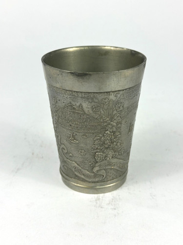 Antiker zinn becher rhein - antiker,