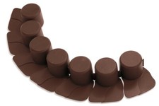 PALISADE 4,05m Rasen- Beetumrandung Rasenbord Rasenkante mit Kabelführung braun