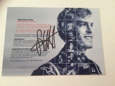 Autogrammkarte Sebastian Vettel Original Unterschrift