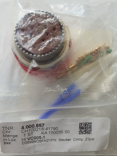 D38999 26fh21pn stecker - stecker, mil