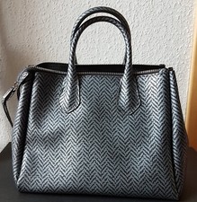 Gum by Gianni Chiarini Handtasche Schultertasche silber grau schwarz edel NEU
